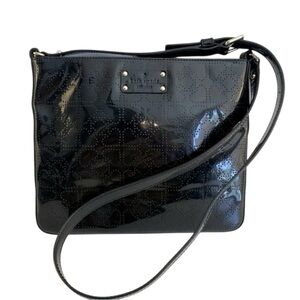 Kate Spade Black Patent Leather Crossbody Handbag